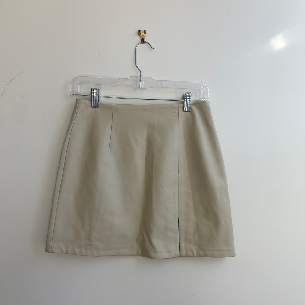 NWT Oak + Fort Vegan Leather Mini Skirt, Size 4